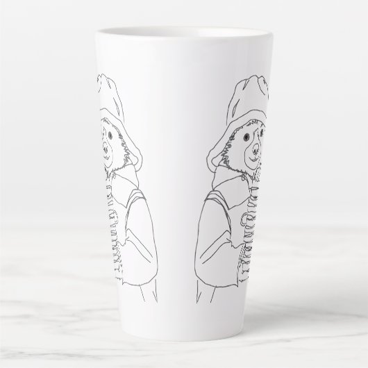 Bear with Sandwiches Latte Mok (Voorkant)