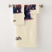 Bear With Stars Bad Handdoek (Insitu)