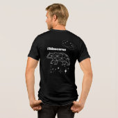 Bear with Stars Tee – Cosmic Wilderness Animal Tri-Blend Shirt (Achterkant volledig)