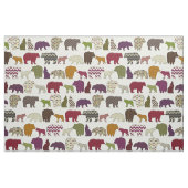 bear wolf geo party stof (Fat Quarter)