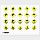 Bear Zone Ronde Sticker (Vel)