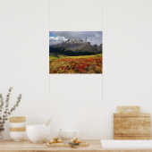 Bearberry begin herfst Athabasca Peak Poster (Keuken)