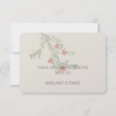 Bearberry Botanische Waterverf Bedankt (Achterkant)