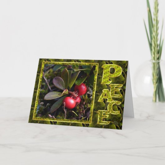 Bearberry Christmas, Unalaska Alaska Feestdagen Kaart (Voorkant)