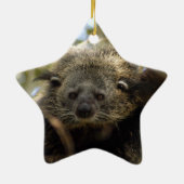 Bearcat-kerstversiering Keramisch Ornament (Achterkant)