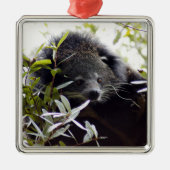 Bearcat-kerstversiering Metalen Ornament (Voorkant)