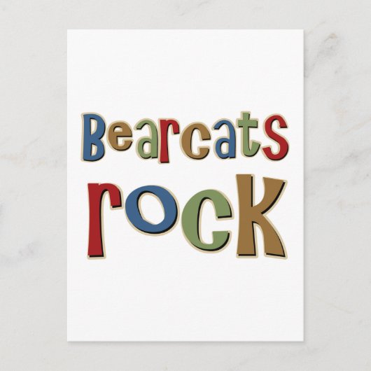 Bearcats Rock Briefkaart (Voorkant)