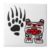 bearclaw, beer Haida Tegeltje (Voorkant)