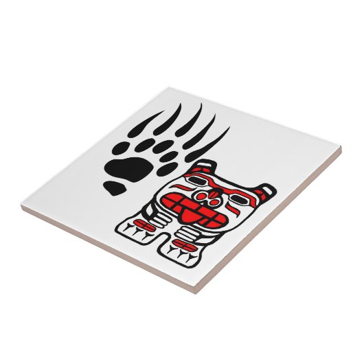 bearclaw, beer Haida Tegeltje (Zijkant)