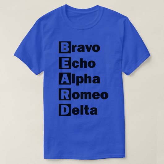 Beard6 T-shirt (Design voorkant)