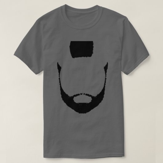 BeArd amp Mohawk Silhouette T-shirt (Design voorkant)