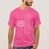 Beard Beard Growth Chart T-shirt (Voorkant)