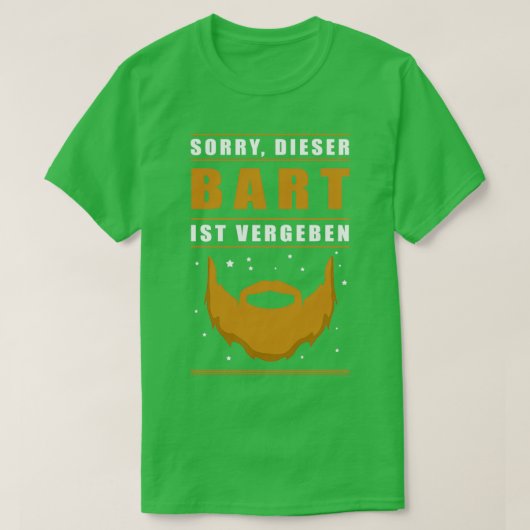 Beard Bearded Gift T-shirt (Design voorkant)