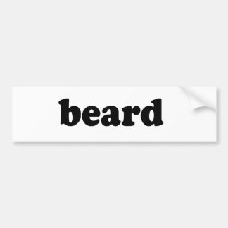 BEARD BUMPERSTICKER