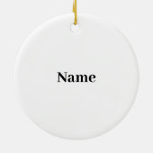 Beard Day Silhouette Ornament (Achterkant)