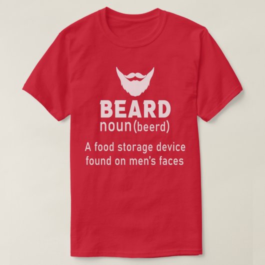 Beard Definition is een voedselopslagapparaat dat  T-shirt (Design voorkant)