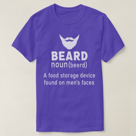 Beard Definition is een voedselopslagapparaat dat T-shirt (Design voorkant)