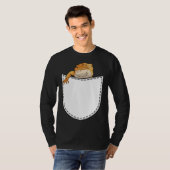 Beard Dragon in Artificial Chest Pocket Reptile Li T-shirt (Voorkant volledig)