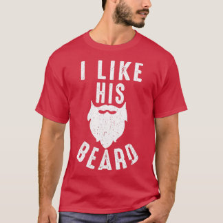 Beard en Mustache Lovers Ik hou van zijn baard vro T-shirt