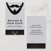 Beard en Mustache Shave en Cuts Afsprakenkaartje (Voorkant / Achterkant)