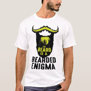 beard enigma bearded humor voor kantoorgebruik t-shirt