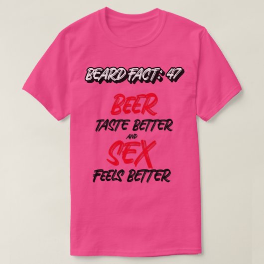 Beard Fact 4 T-shirt (Design voorkant)