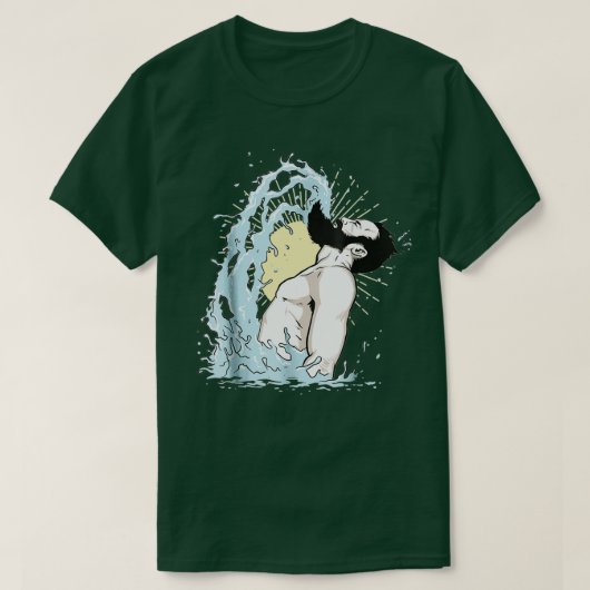 Beard Flip Funny Mannen Tshirt met kerstcadeau (Design voorkant)