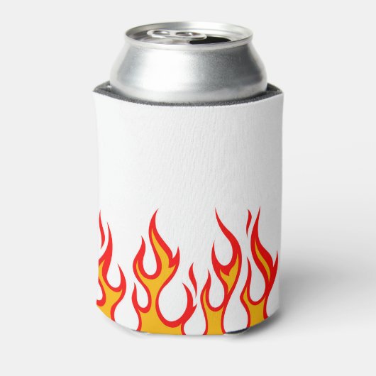 BEARD FUEL Funny Mannen Skull & Flames Joke Gift Blikjeskoeler (Blikje Achterkant)