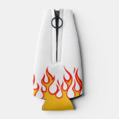 BEARD FUEL Funny Mannen Skull & Flames Joke Gift Flesjeskoeler (Achterkant)