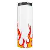 BEARD FUEL Funny Mannen Skull & Flames Joke Gift Thermosbeker (Achterkant)