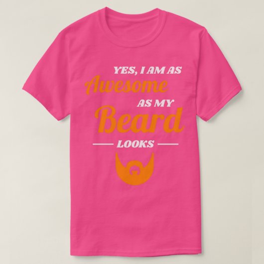Beard Full Mustache Mannen Gift 21 T-shirt (Design voorkant)