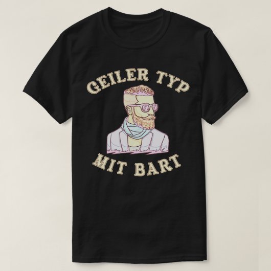 Beard Hipster Full Beard Beard Care 4 T-shirt (Design voorkant)