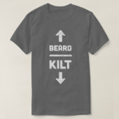 Beard Kilt Scottish Design T-shirt (Design voorkant)