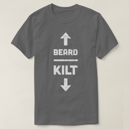 Beard Kilt Scottish Design T-shirt (Design voorkant)