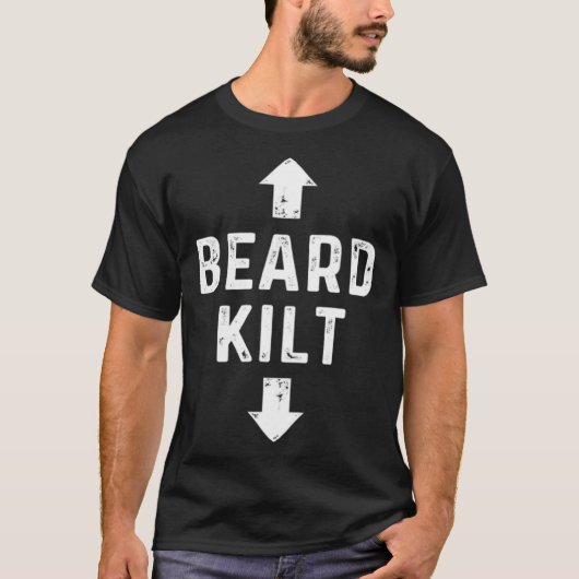 Beard Kilt Scottish T-shirt (Voorkant)