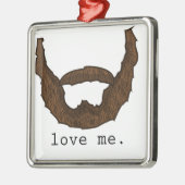 Beard Love Me Graphic Metalen Ornament (Links)