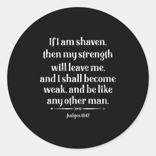 Beard Lover Quote Funny Bearded Mannen Pap Grafisc Ronde Sticker (Voorkant)