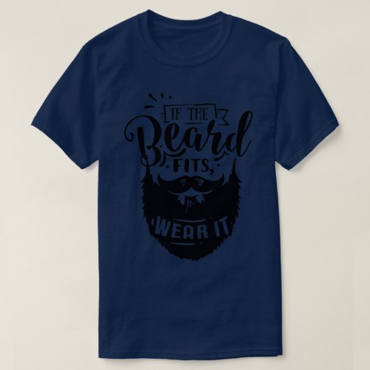 Beard Lovers Gift als de baard past T-shirt (Design voorkant)