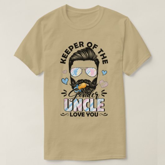Beard Mannen Houder van Genderoom houdt van je ges T-shirt (Design voorkant)