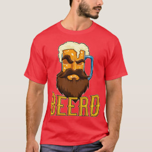 Beard Mok Bed Beer Lover T-shirt