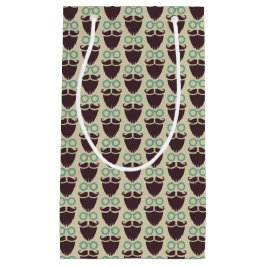 Beard Mustache Glasses patroon kleine cadezak Klein Cadeauzakje