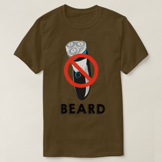 Beard No Razor Classic TShirt (Design voorkant)