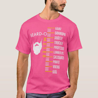 Beard O Meter Funny Gentelman Beard Day T-shirt