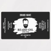Beard Oil Label sjabloon pakket productpakket (Design 1)
