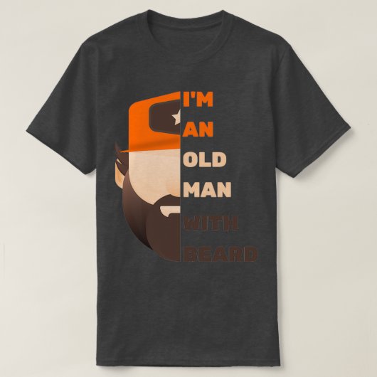 Beard Old Man T-shirt (Design voorkant)