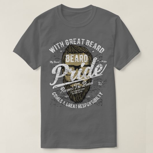 Beard pride 12 t-shirt (Design voorkant)