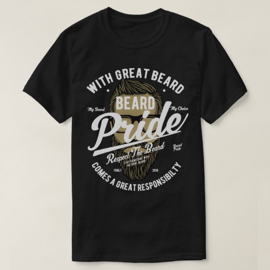 Beard pride 13 t-shirt (Design voorkant)