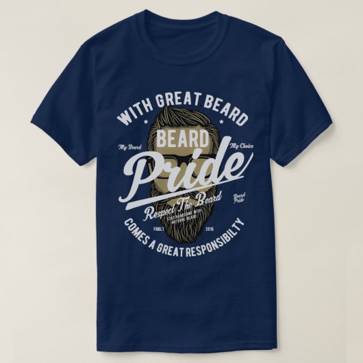 Beard Pride 2 T-shirt (Design voorkant)