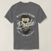Beard Pride respecteert Beard 1 T-shirt (Design voorkant)