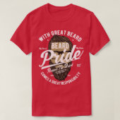 Beard Pride respecteert de baard 3 T-shirt (Design voorkant)